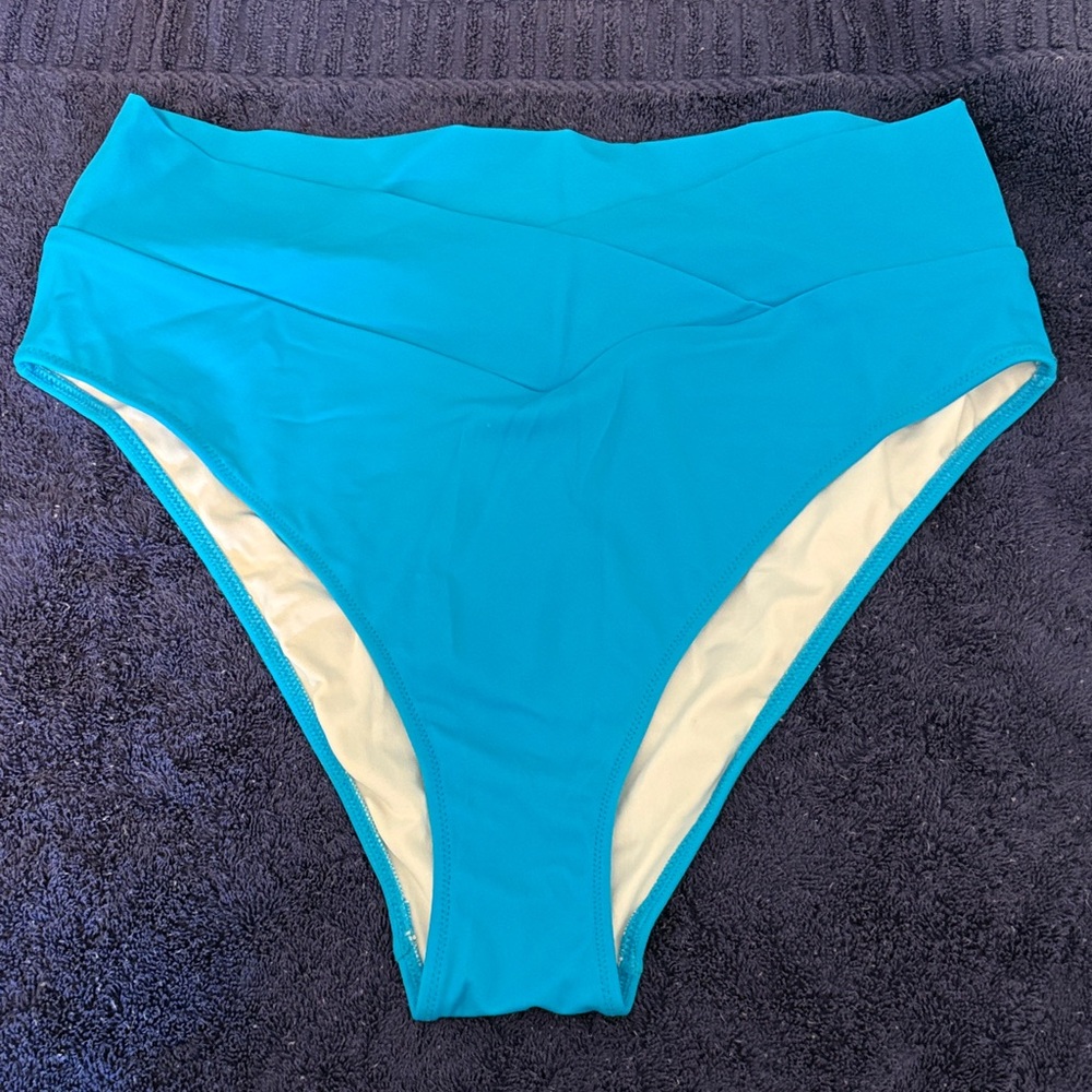 PINK Victoria's Secret Bright Blue Bikini Bottom